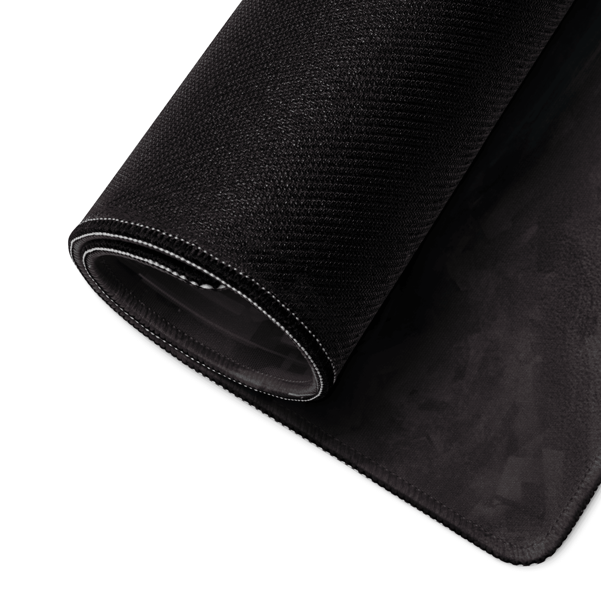 Black textured Epic Sci-Fi Dystopian City mousepad with stitched edges