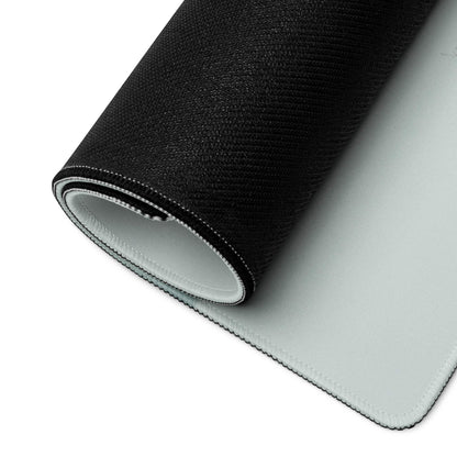 Black and light gray two-sided minimalist snowy forest gaming mousepad
