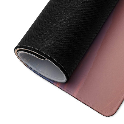 Black textured back with rose gold gradient on Sunset Sky gaming mouse pad