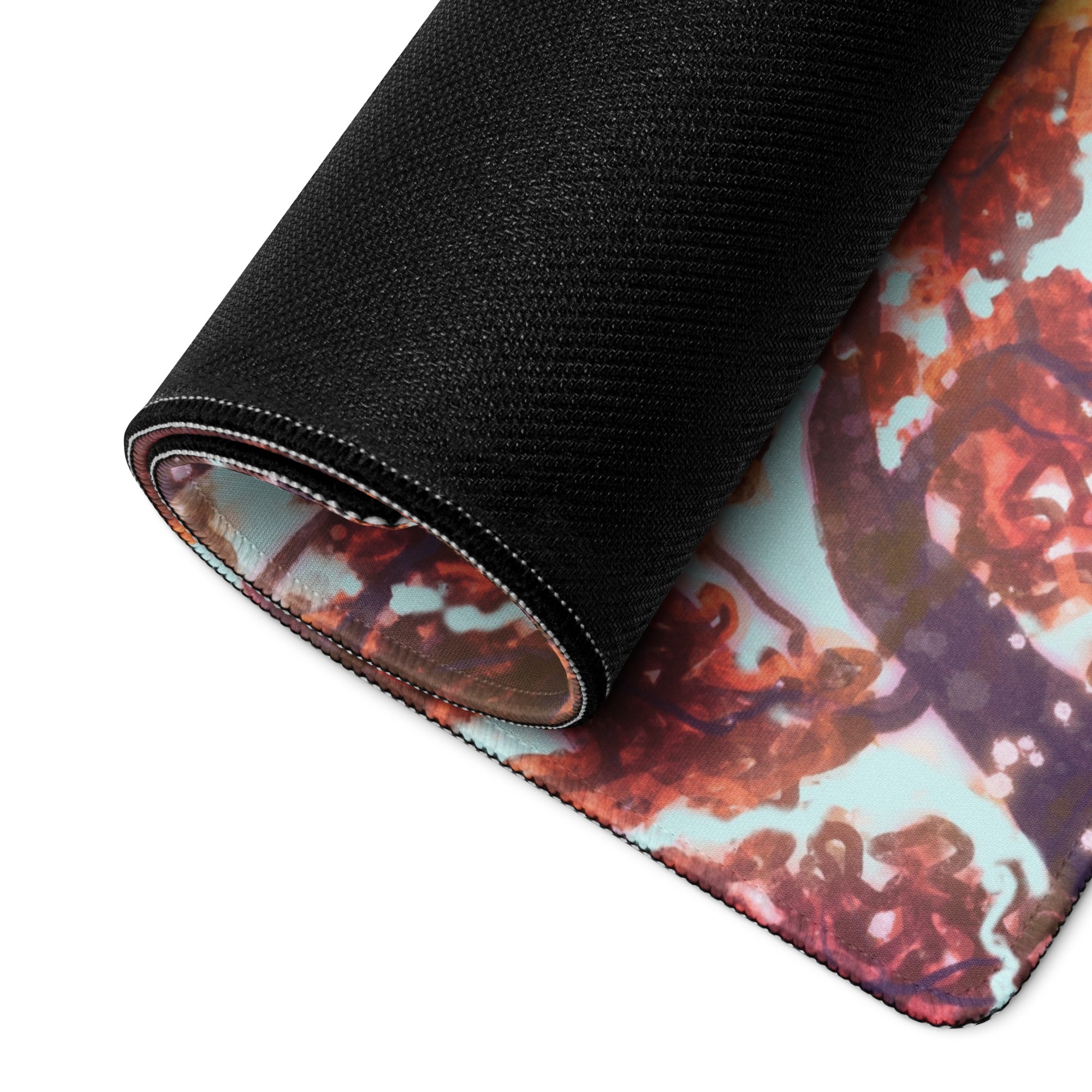 Autumn Tree Canopy Desk Pad - Autumn Tree Canopy Orange Red Leaves Sky Desk Pad Contemporary Art Cozy Mood Modern Decor Gaming Desk Pad Photographic
