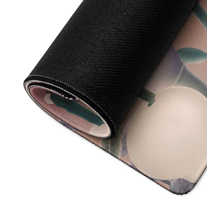 Pink Gradient Contemporary Mouse Pad 36x18 Large Desk Mat For Home Office And Gaming Modern Abstract Art