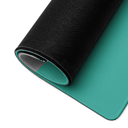 Teal Hands Artwork Mouse Pad For Office Desk Contemporary Style Large 36 By 18 Inch Or 18 By 16 Inch