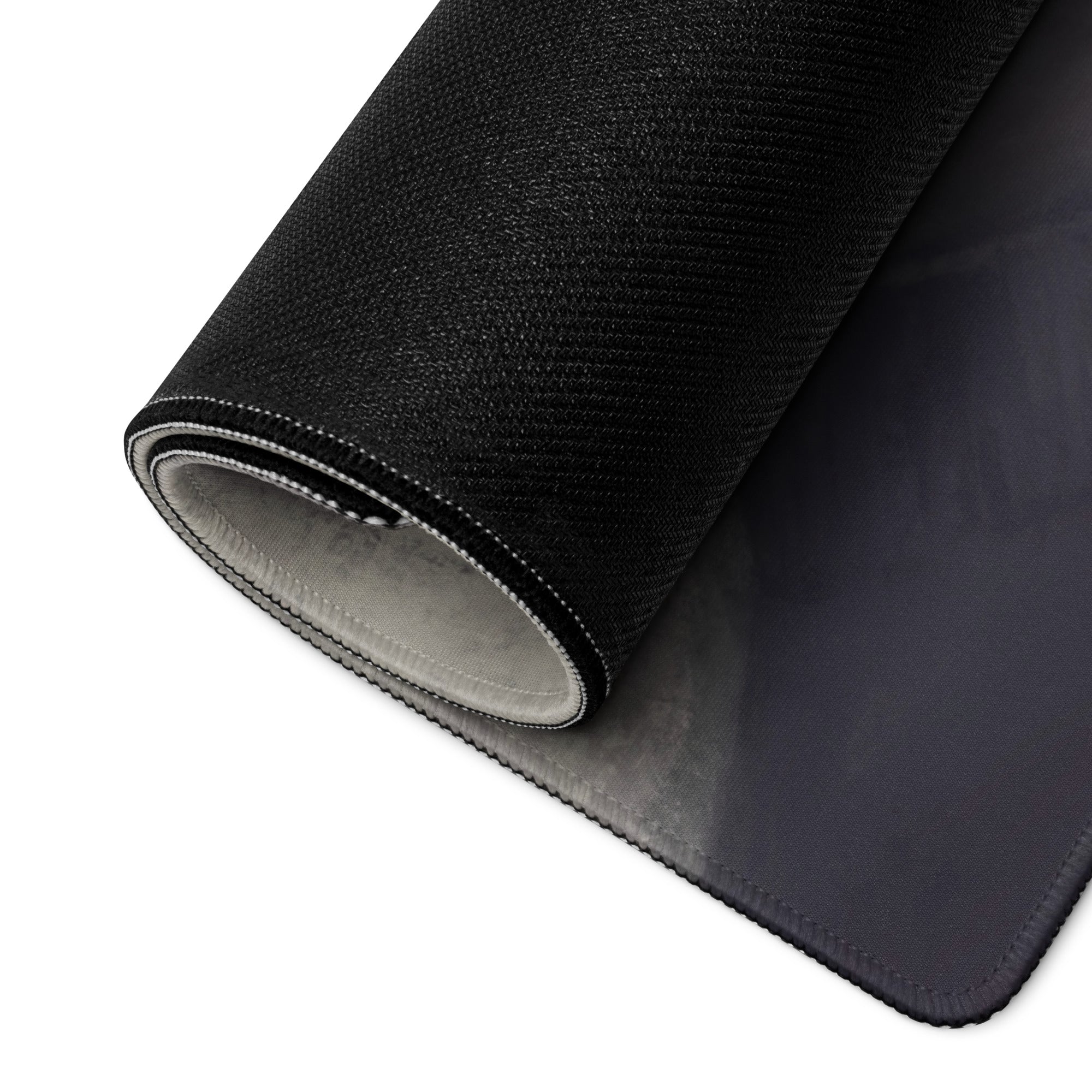 Gaming Gray Black Red Tape Art Mouse Pad For Modern Desk Setup, Contemporary Industrial Style 36x18