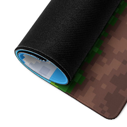 Blue Pixel Art Gaming Mouse Pad Large Non Slip Desk Mat For Gaming Setup 8 Bit Cloud Sky