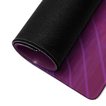 Gaming Mouse Pad Purple Pink Blue Neon Futuristic Desk Setup Immersive Neon Cyberpunk Style Digital Art