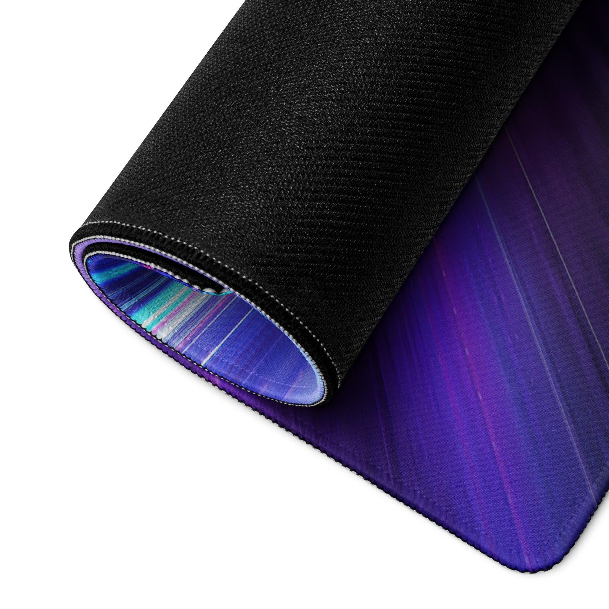 Gaming Mouse Pad Large Neon Blue Purple For Gaming Setup Cyberpunk Energetic Neon Mood Esports Pad Digital Artwork