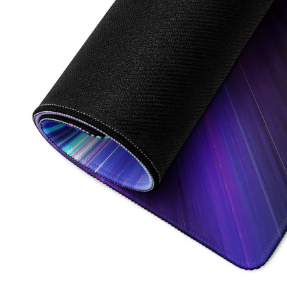 Gaming Mouse Pad Large Neon Blue Purple For Gaming Setup Cyberpunk Energetic Neon Mood Esports Pad Digital Artwork