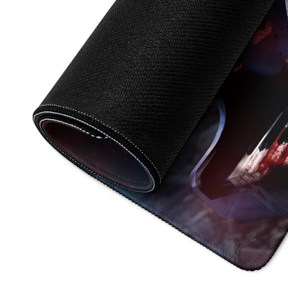 Gaming Mouse Pad Large Non Slip Dark Blue Red For Gaming Desk Setup Fantasy Archer Digital Art