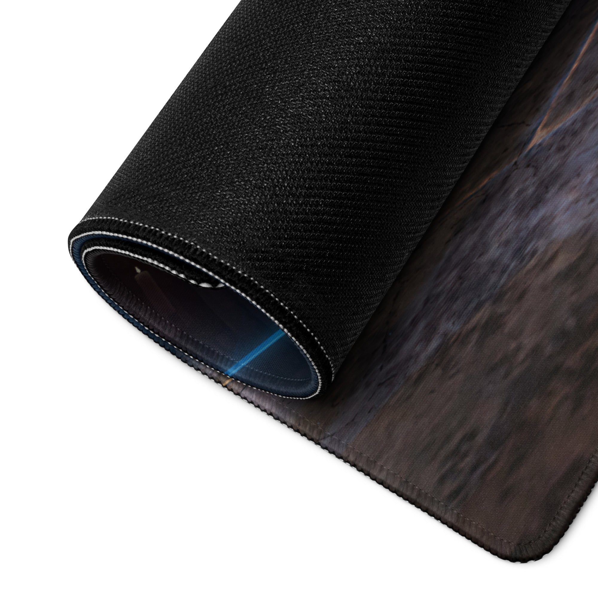 Dark Blue Witch Themed Gaming Mouse Pad Large Size Non Slip Edge Stitching for Dota CS GO Setup Epic Fantasy Desk Decor