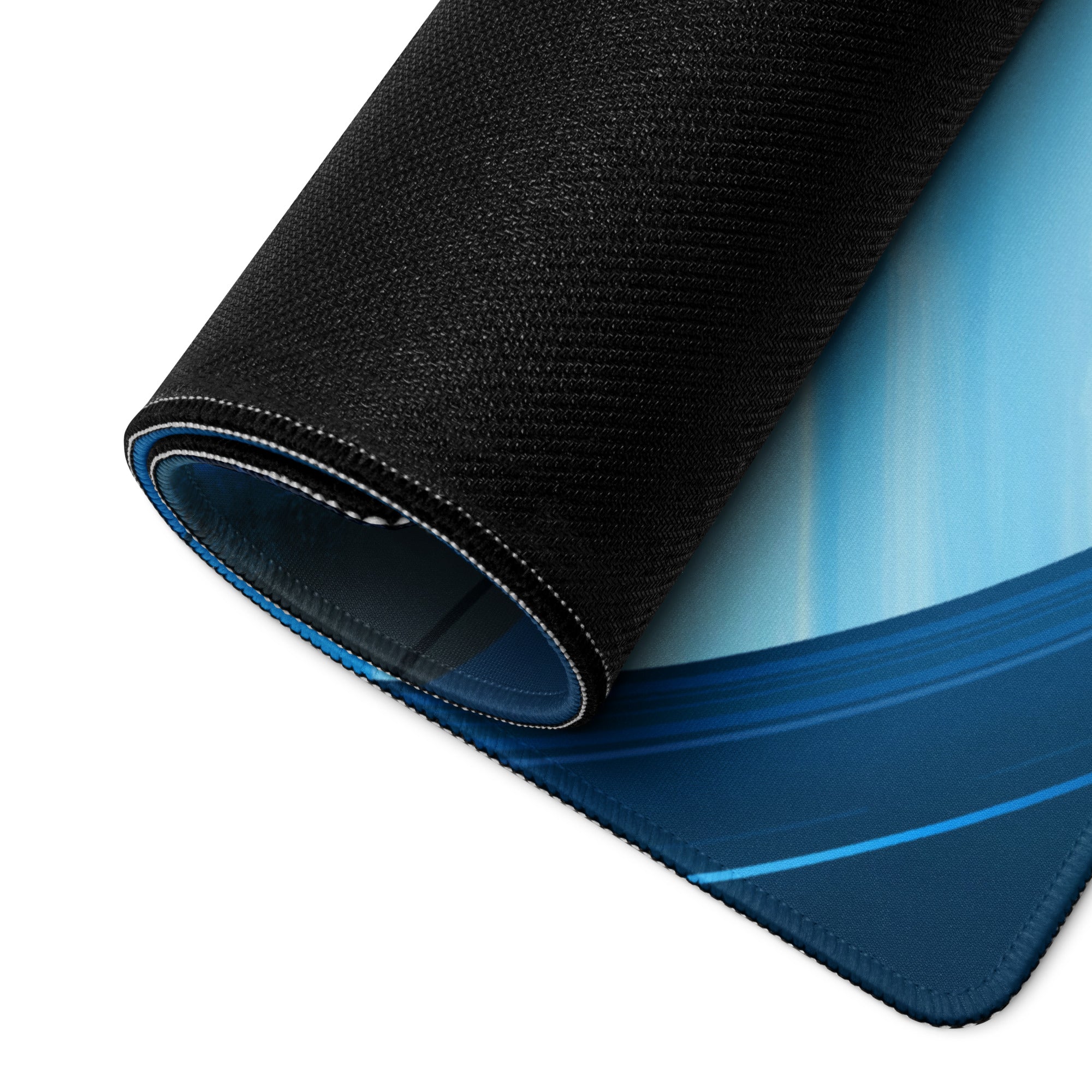 Gaming Mouse Pad Blue For Gaming Desk Galactic Space Art Futuristic Esports Style Immersive Digital Art