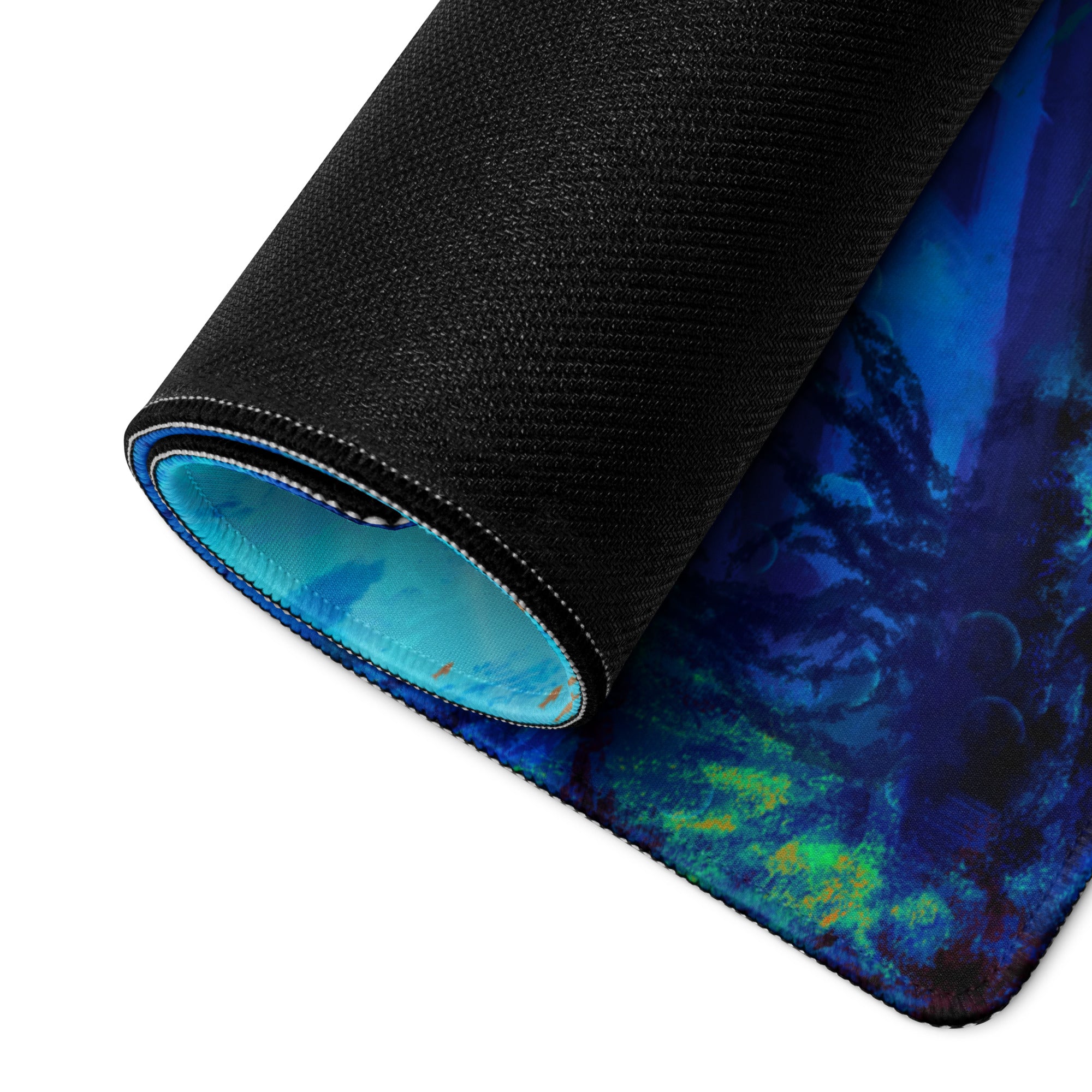 Underwater Blue Gaming Mouse Pad For Gaming Desk Setup Epic Ocean Fantasy Digital Art Style
