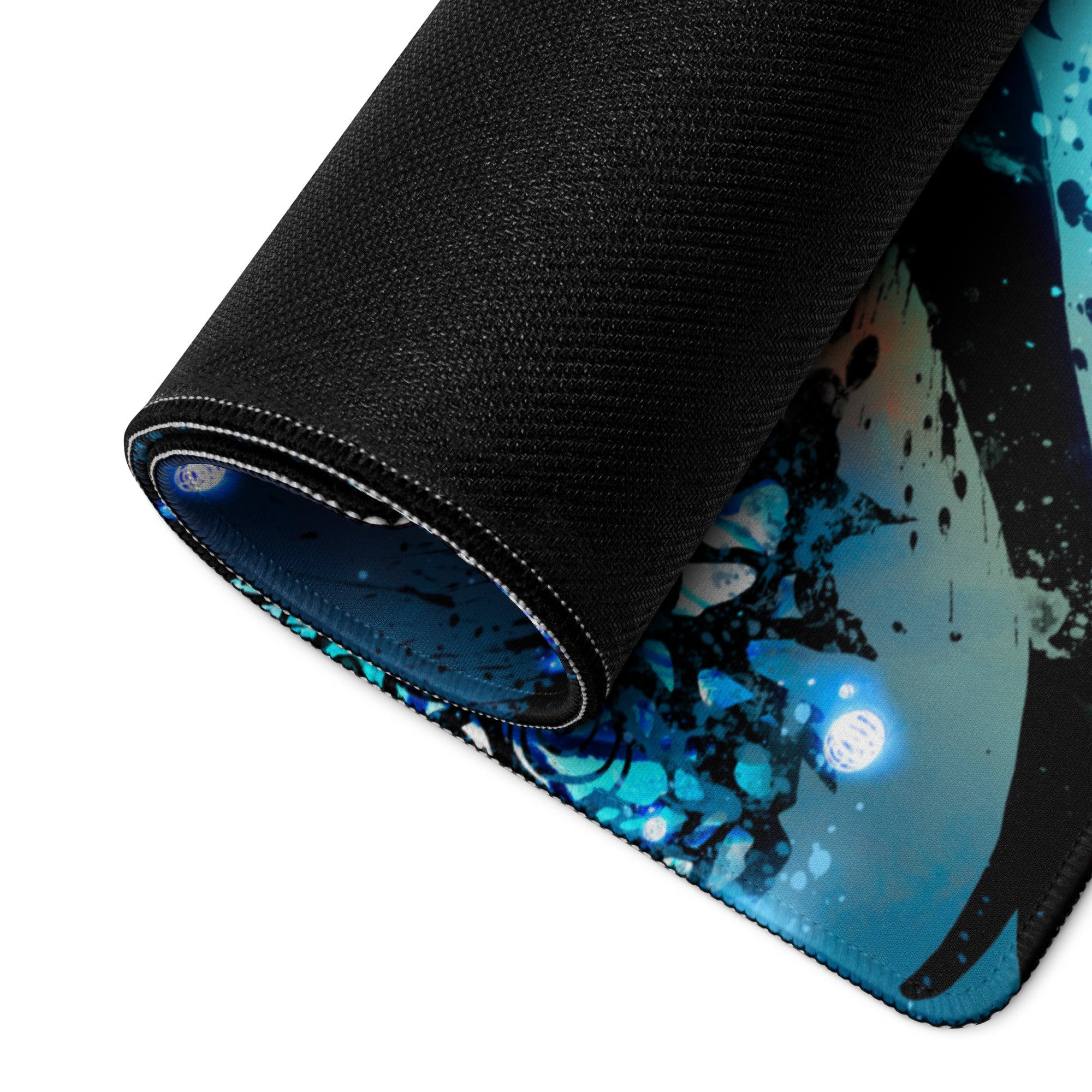Gaming Mouse Pad Blue Orange Gradient For Immersive Setup Large Non Slip Base Edge Stitching Ideal for Dota CSGO