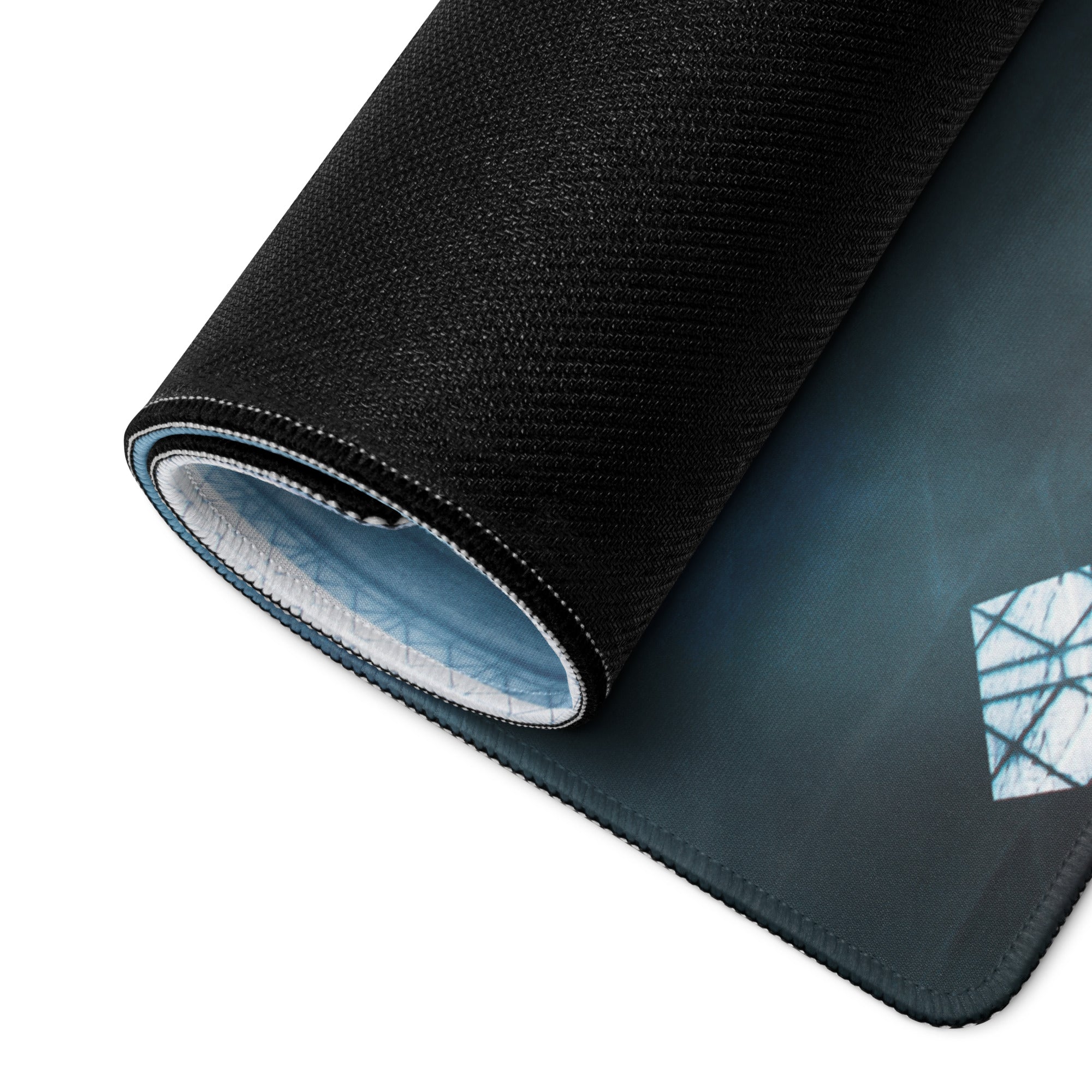 Gaming Mouse Pad Blue Teal For Gaming Desk Setup Cinematic Fantasy Style Moody Atmosphere Gamer Desk Decor Digital Print