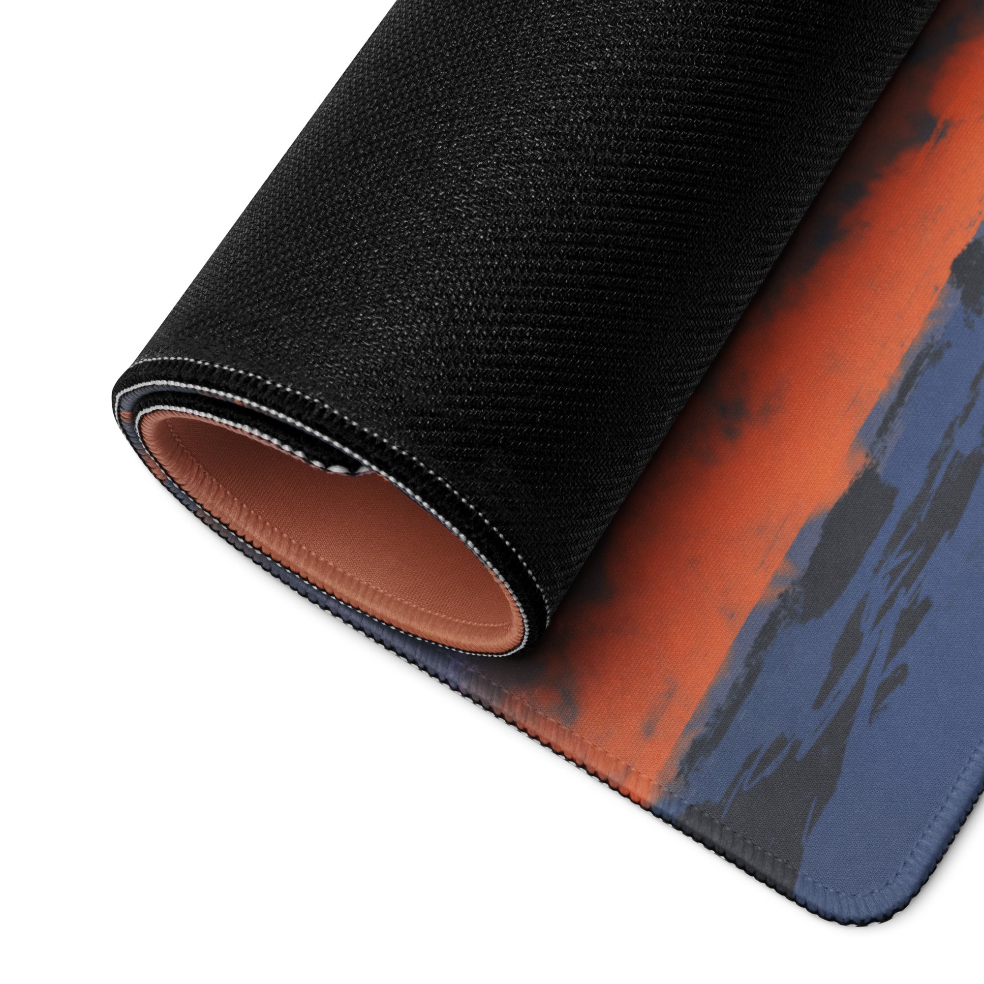 Orange Purple Blue Sunset Gamer Mouse Pad Large Non Slip Desk Mat For Gaming Setup Atmospheric Digital Art