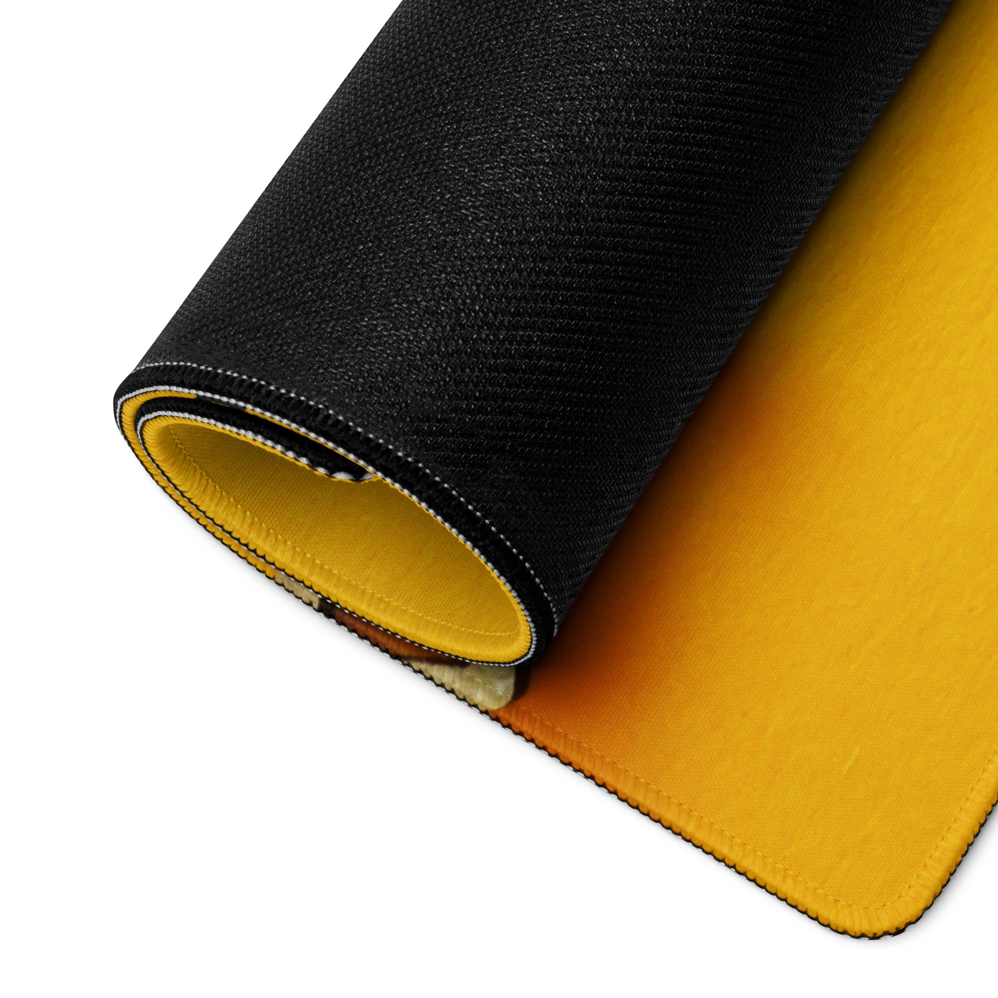 Yellow Motivational Mouse Pad Printed Keep Going Keep Growing Desk Accessory For Home Office Modern Minimal