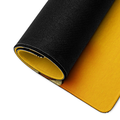 Yellow Motivational Mouse Pad Printed Keep Going Keep Growing Desk Accessory For Home Office Modern Minimal