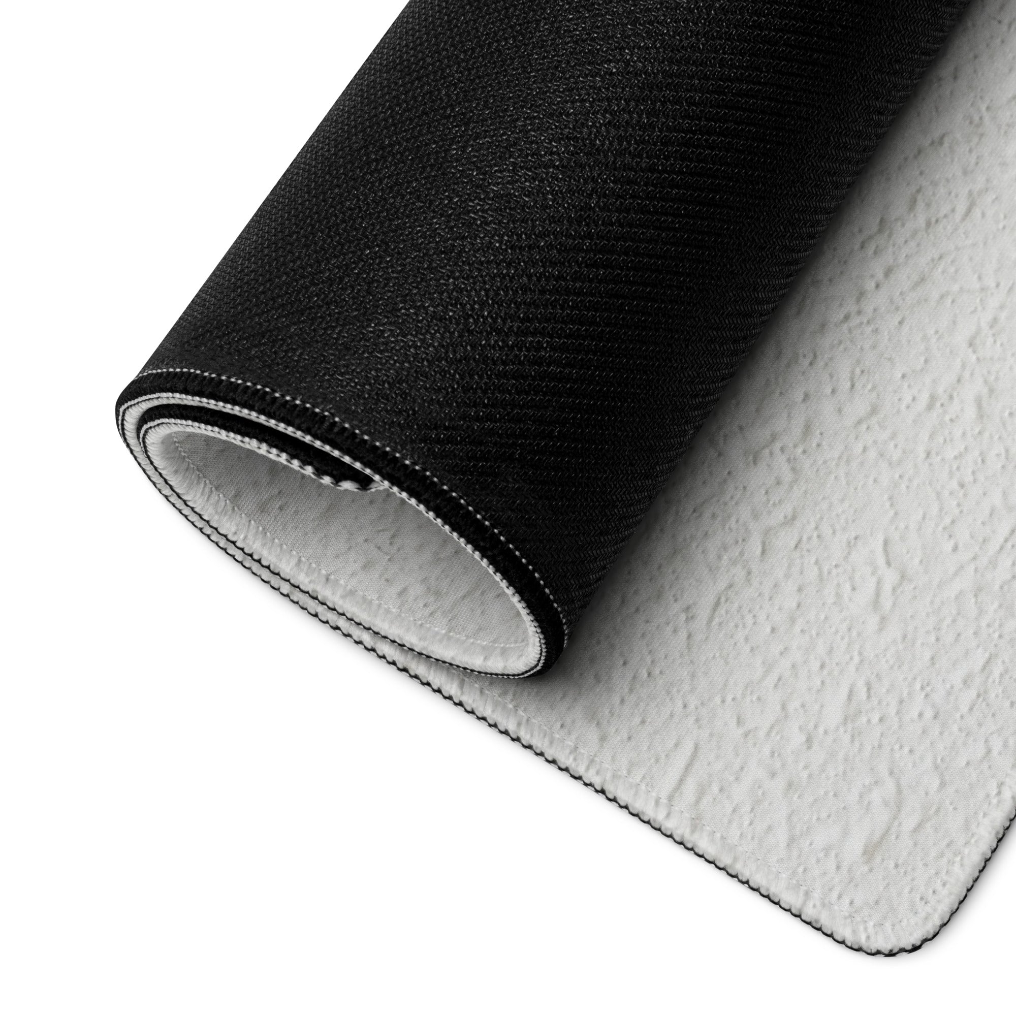 Black On White Motivational Mouse Pad For Desk Office Setup Minimal Typography Art Print On Fabric Non Slip
