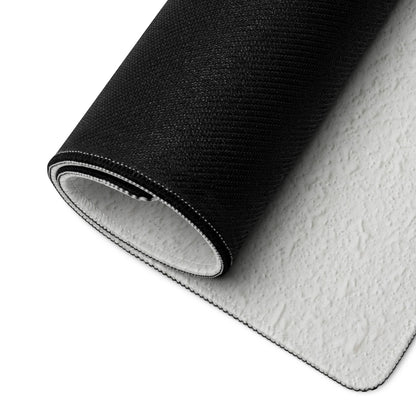 Black On White Motivational Mouse Pad For Desk Office Setup Minimal Typography Art Print On Fabric Non Slip