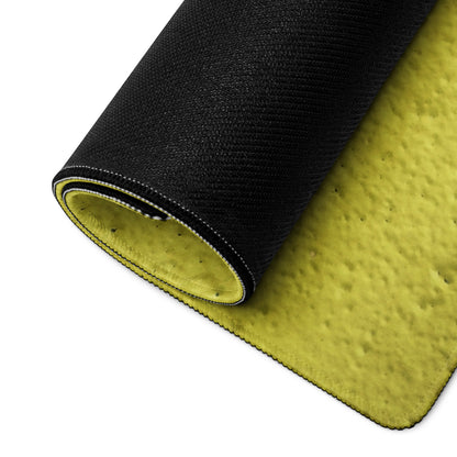Yellow Motivational Mouse Pad For Desk With Bold Typography Modern Minimal Office Decor
