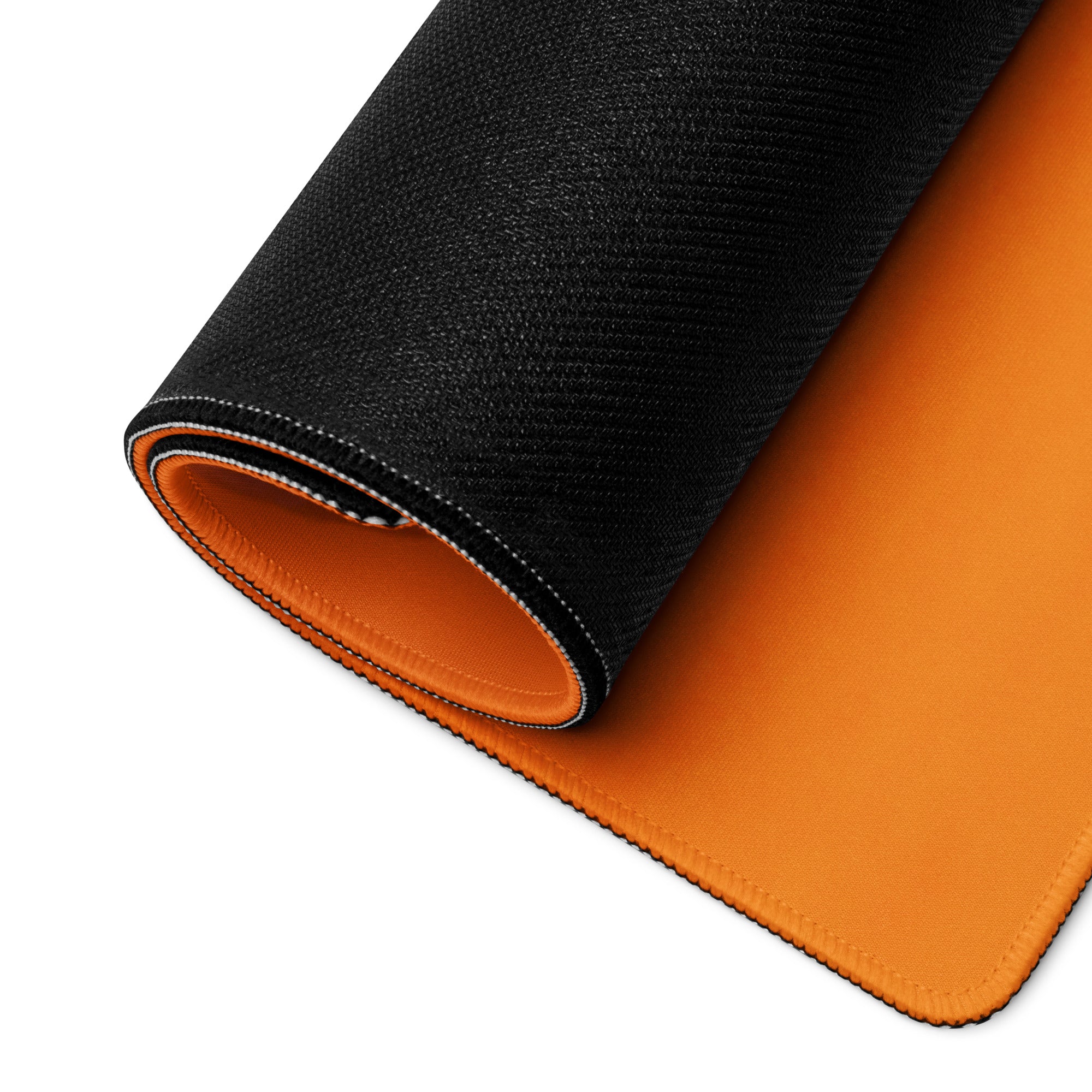 Motivational Orange Mouse Pad For Desk Office Setup For Gaming Large Size With Non Slip Backing Typography Style