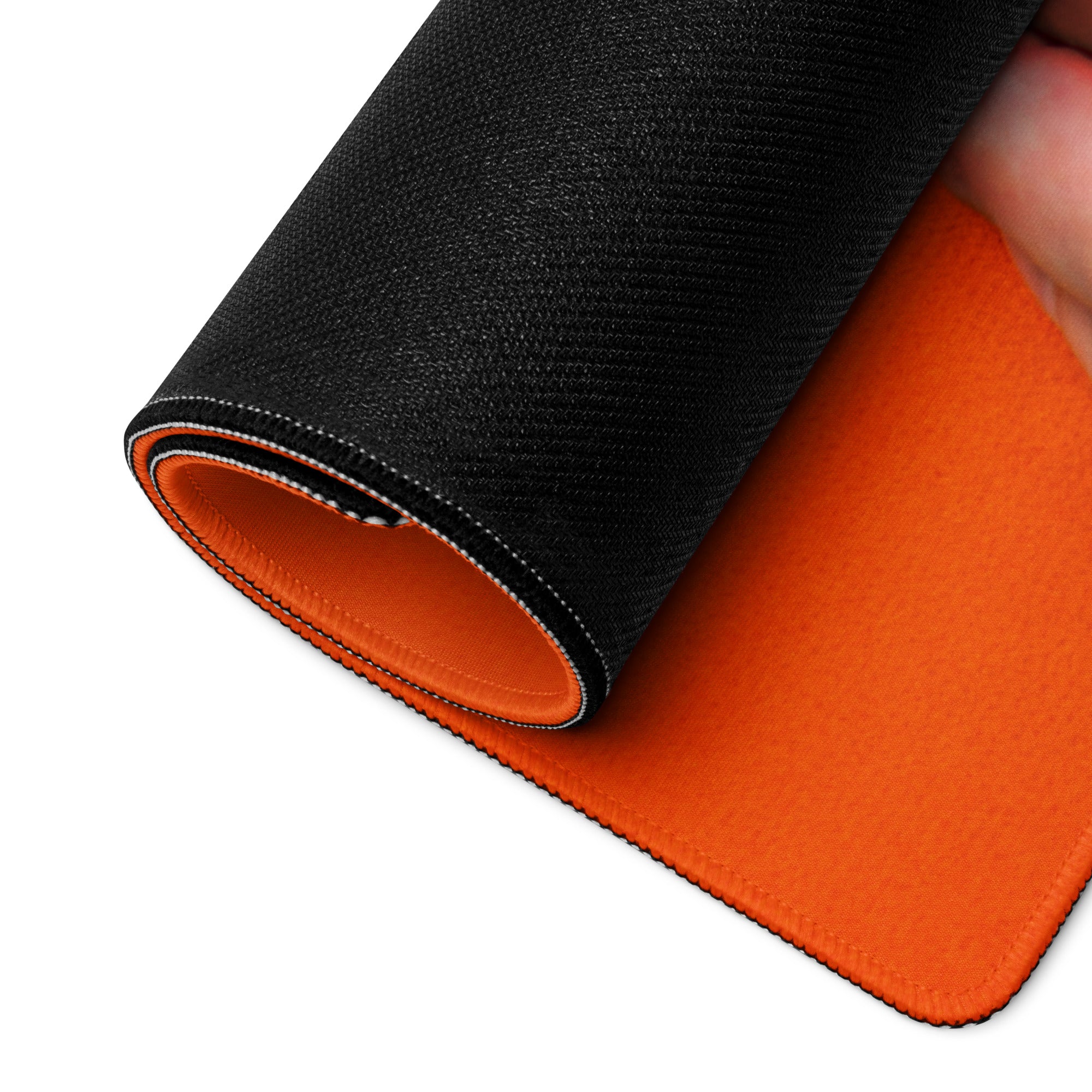 Orange Motivational Mouse Pad Gaming Desk Bold Modern Minimal Style Energetic Typography Desk Decor