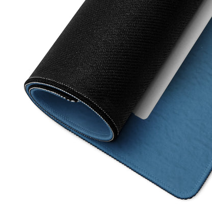 Blue Motivational Mouse Pad For Desk Setup Large Size Non Slip Surface Modern Office Decor Typography Art