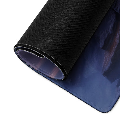 Motivational Ocean Blue Purple Mouse Pad for Desk Large Non Slip Office Decor Modern Style