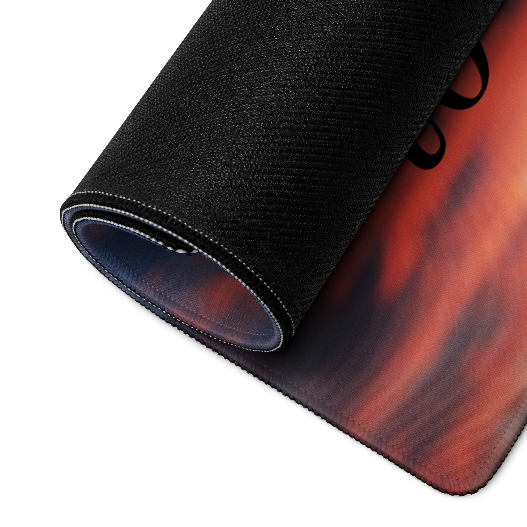Motivational Mouse Pad Sunset Blue Orange Desk Office Modern Typography Gaming Workspace Large Non Slip Surface