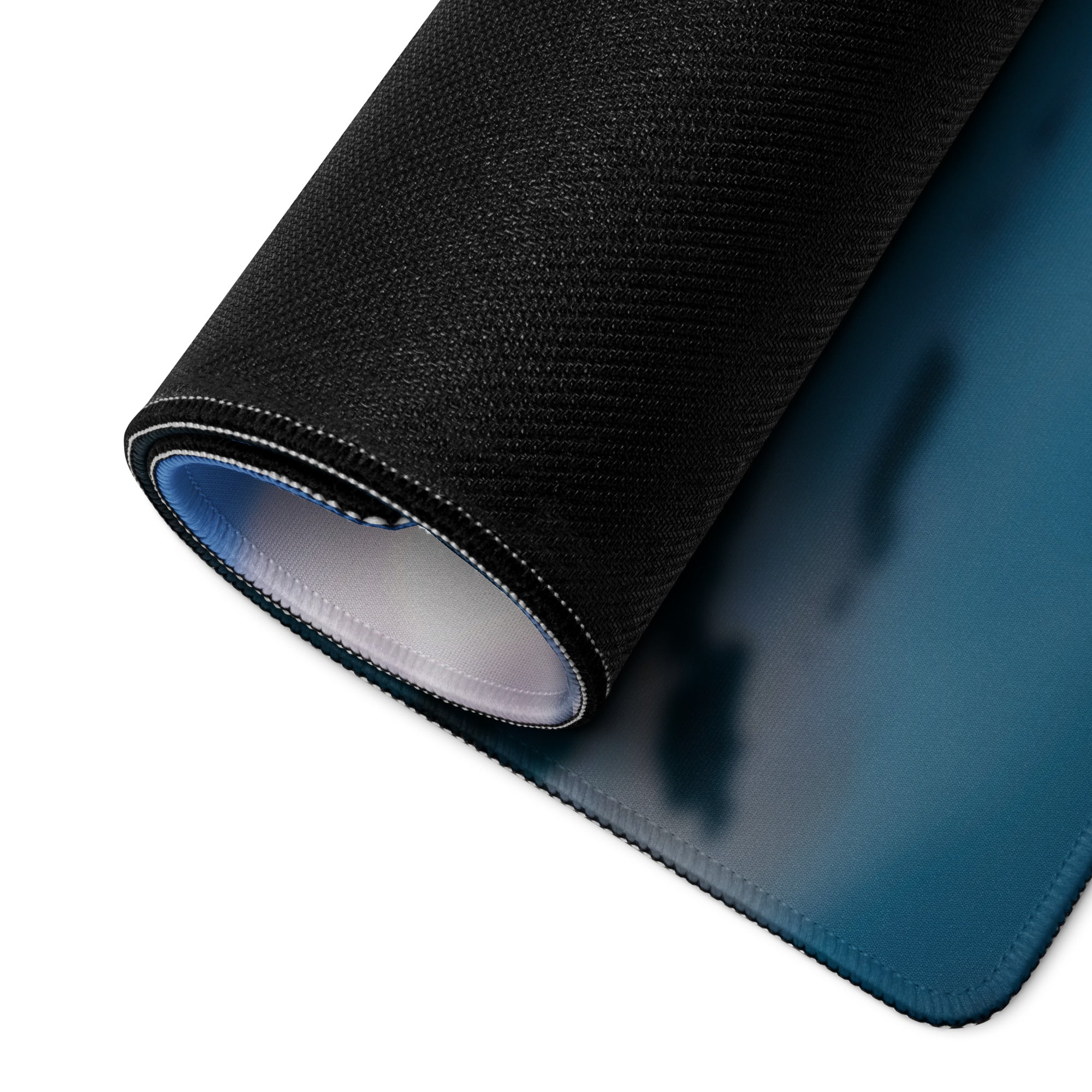Blue Mountain Motivational Mouse Pad For Office Desk, Large Non Slip Edge, Modern Minimalist Workspace Accessory