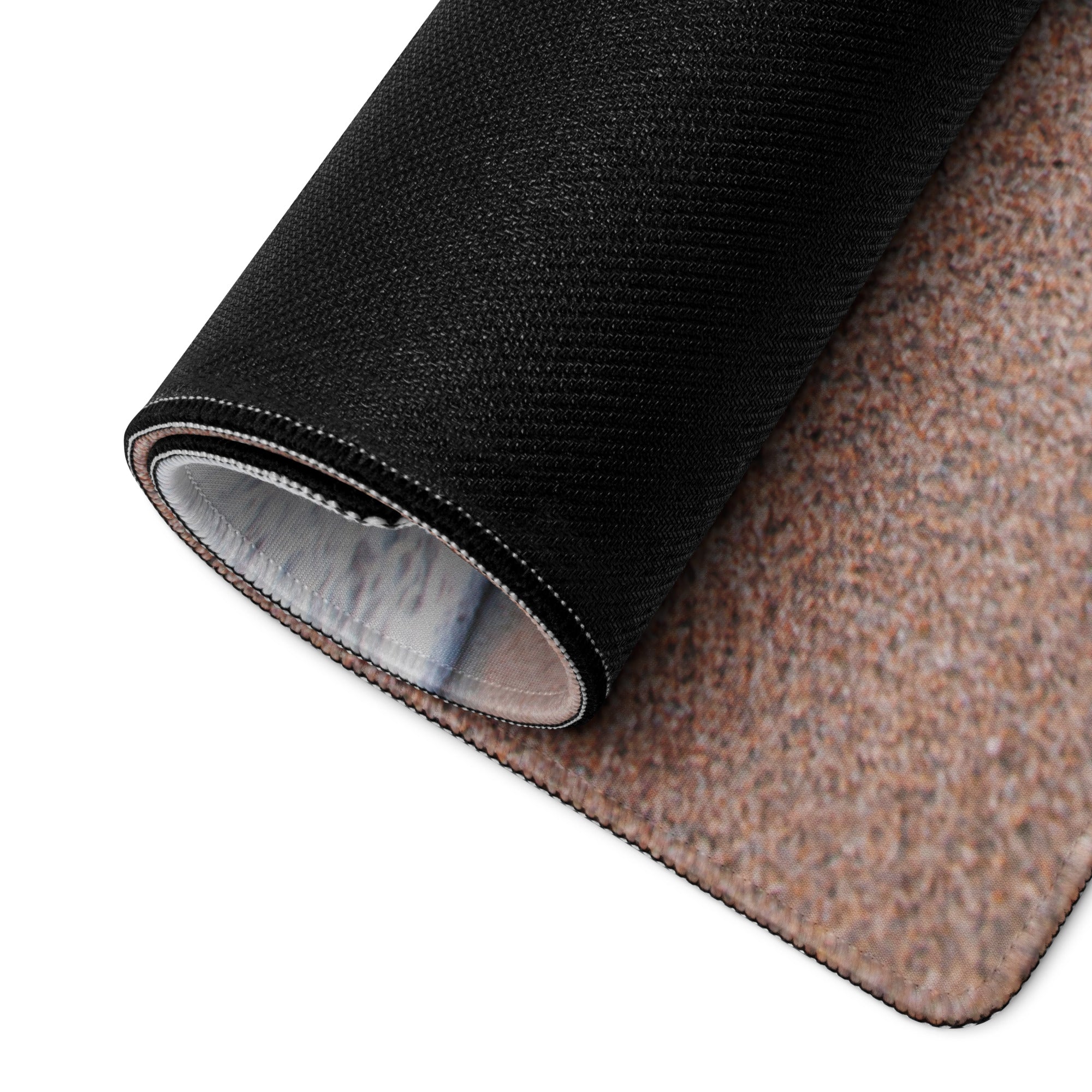 Beige Sand And Ocean Blue Motivational Mouse Pad For Desk Modern Large Gaming Mat Non Slip Edge Stitch Yes You Can