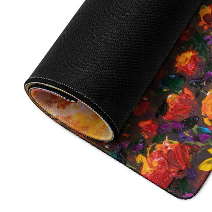 Autumn Sunset Landscape Mouse Pad - Landscape Mouse Pad Orange Yellow Purple Desk Setup Impressionist