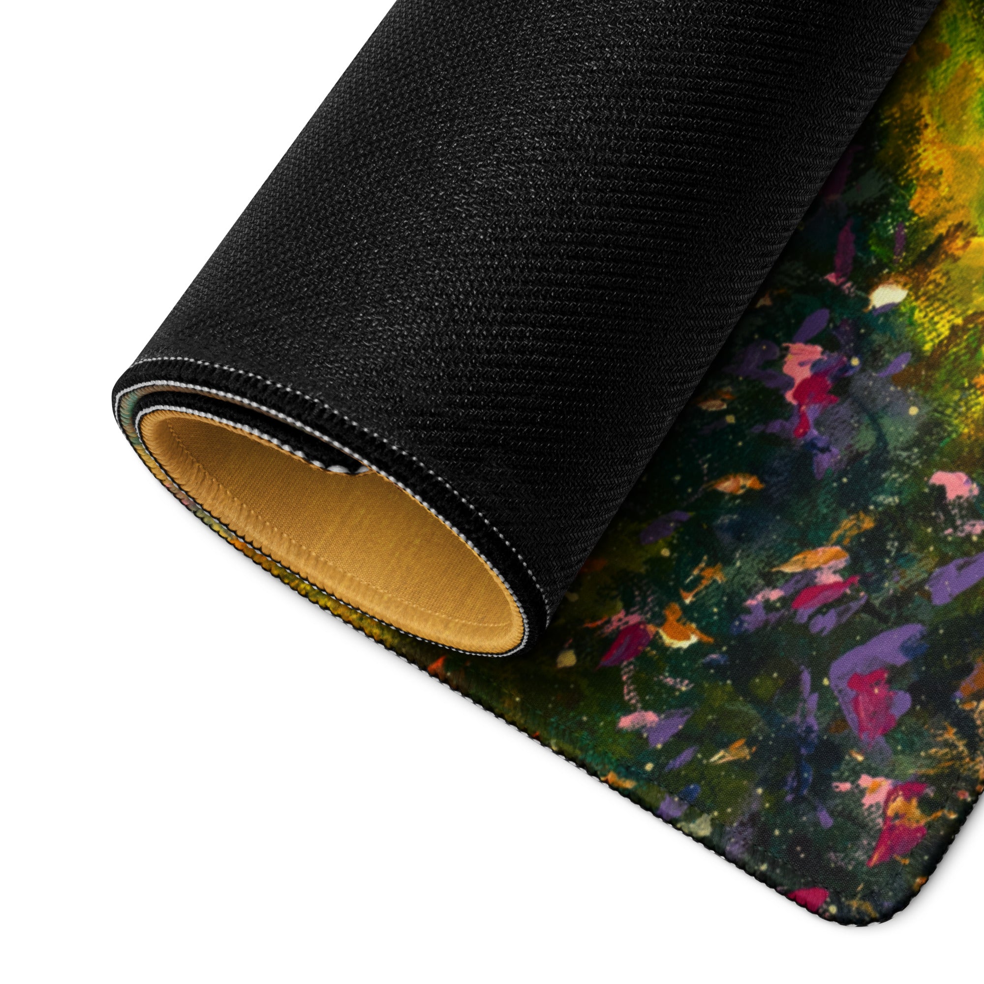 Golden Sunset Landscape Desk Pad - Landscape Desk Pad Golden Sunset Impressionist Warm Mood Modern Office Decor Acrylic