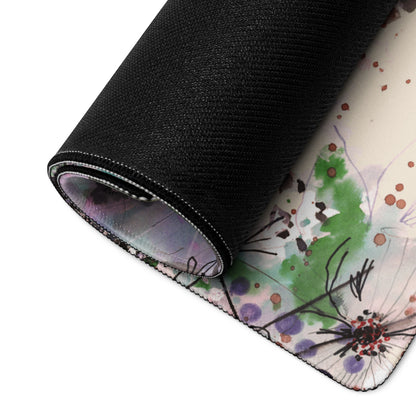 Floral Watercolor Desk Pad Pastel Tones - Floral Desk Pad Pastel Tones For Home Office Modern Calming Mood Watercolor