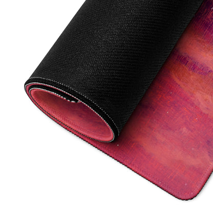 Cosmic Colorway Gaming Mouse Pad - Gaming Mouse Pad Red Blue Desk Cosmos Vibrant Space Themed Desk Mat Digital