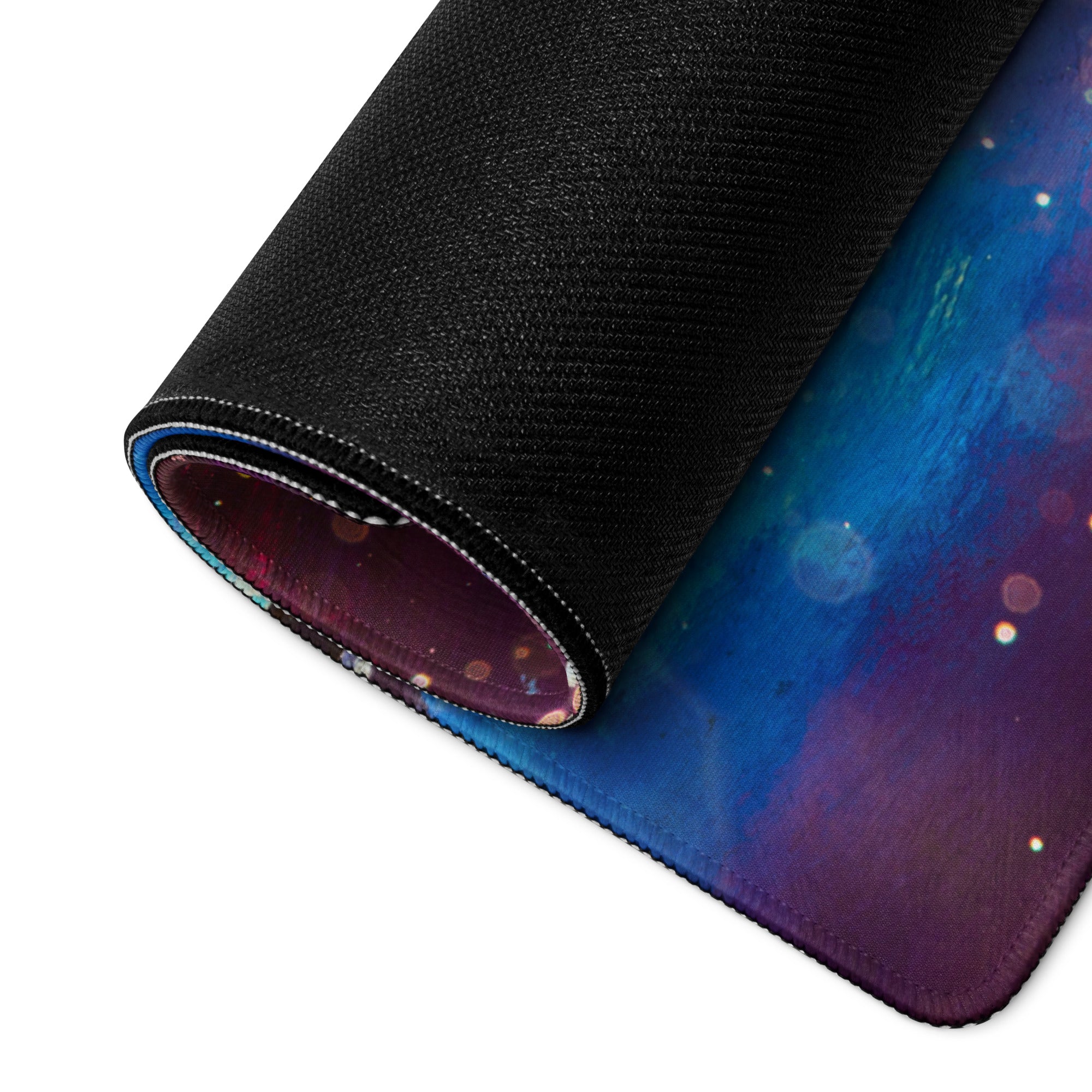 Cosmic Sunset Gaming Mouse Pad - Mouse Pad Purple Blue Gradient For Gaming Desk Cosmic Abstract Vibrant Modern Non Slip