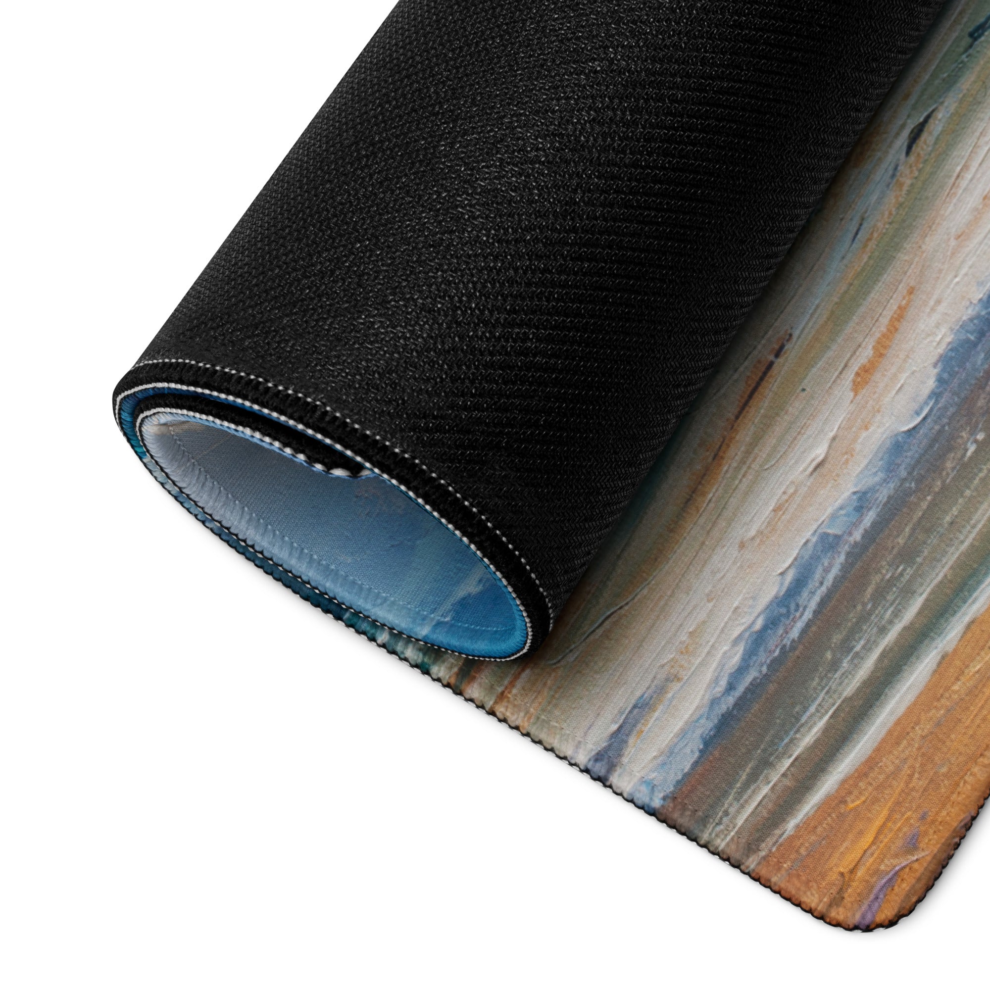 Oceanic Sky Seascape Mouse Pad - Seascape Ocean Blues Desk Pad Coastal Calm Mood Coastal Decor Gaming Pad Digital Print