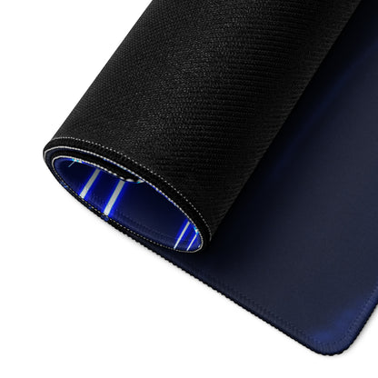 Neon Velocity Car Theme Mouse Pad - Car Blue Neon Gaming Desk - Energetic Cyberpunk Modern Non Slip Digital
