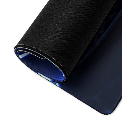 Neon Velocity Mouse Pad - Gaming Mouse Pad Neon Blue Purple Energetic Futuristic Digital Print