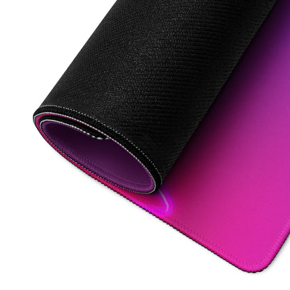 Nebula Neon Gaming Mouse Pad - Gaming Mouse Pad Purple Pink Desk Neon Gradient Mood Neon Cyberpunk RGB Digital Art