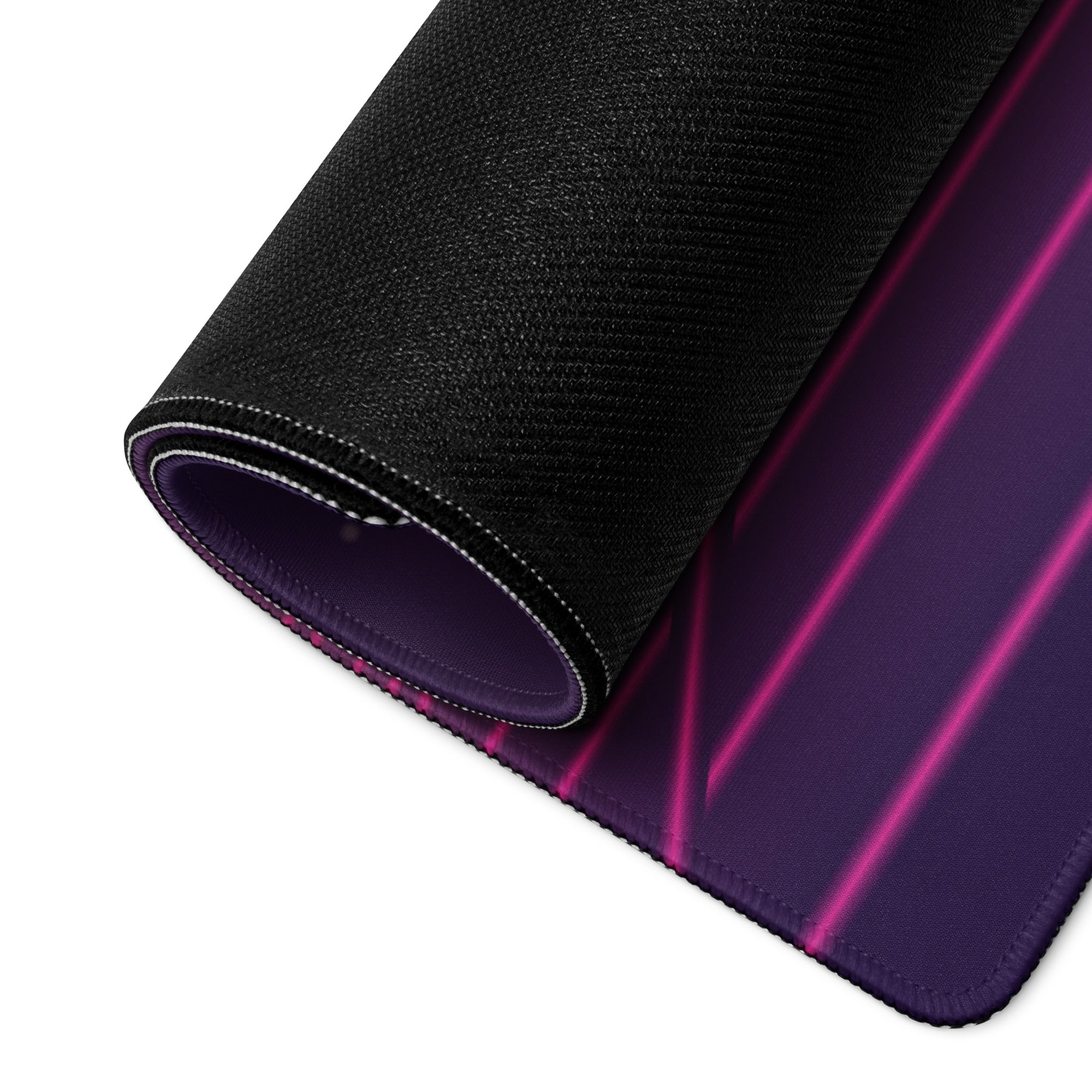 Sunset Palm Neon Desk Pad - Palm Tree Purple Pink Gradient Desk Pad Vaporwave Mood Neon Vaporwave Gaming Desk Non Slip
