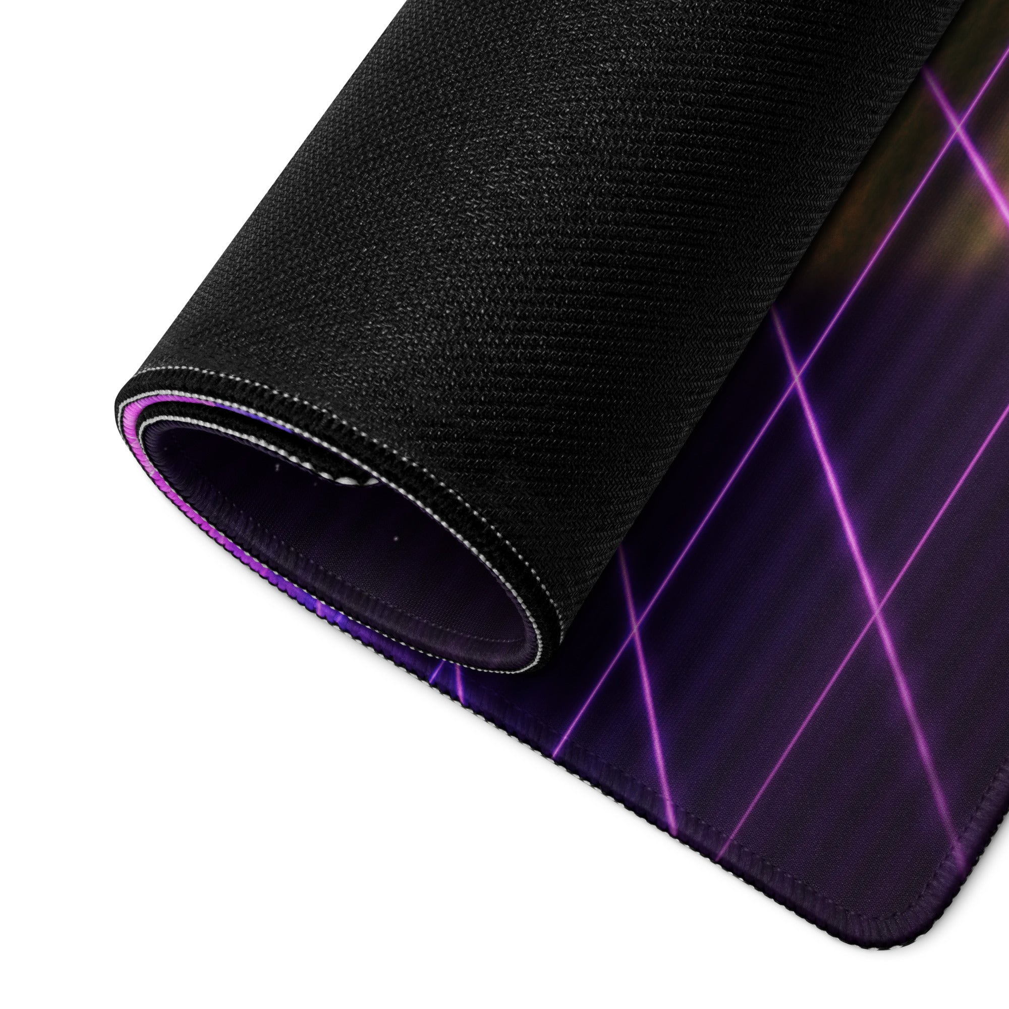 Vaporwave Sunset Gaming Desk Pad - Gaming Pad Purple Pink Desk Setup Vaporwave Dreamy Neon Desk Mat Digital
