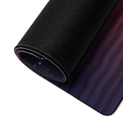 Sunset Starfield Gaming Mouse Pad - Mouse Pad Orange Purple Sunset Desk Neon Mood Vibrant Neon Decor Non Slip