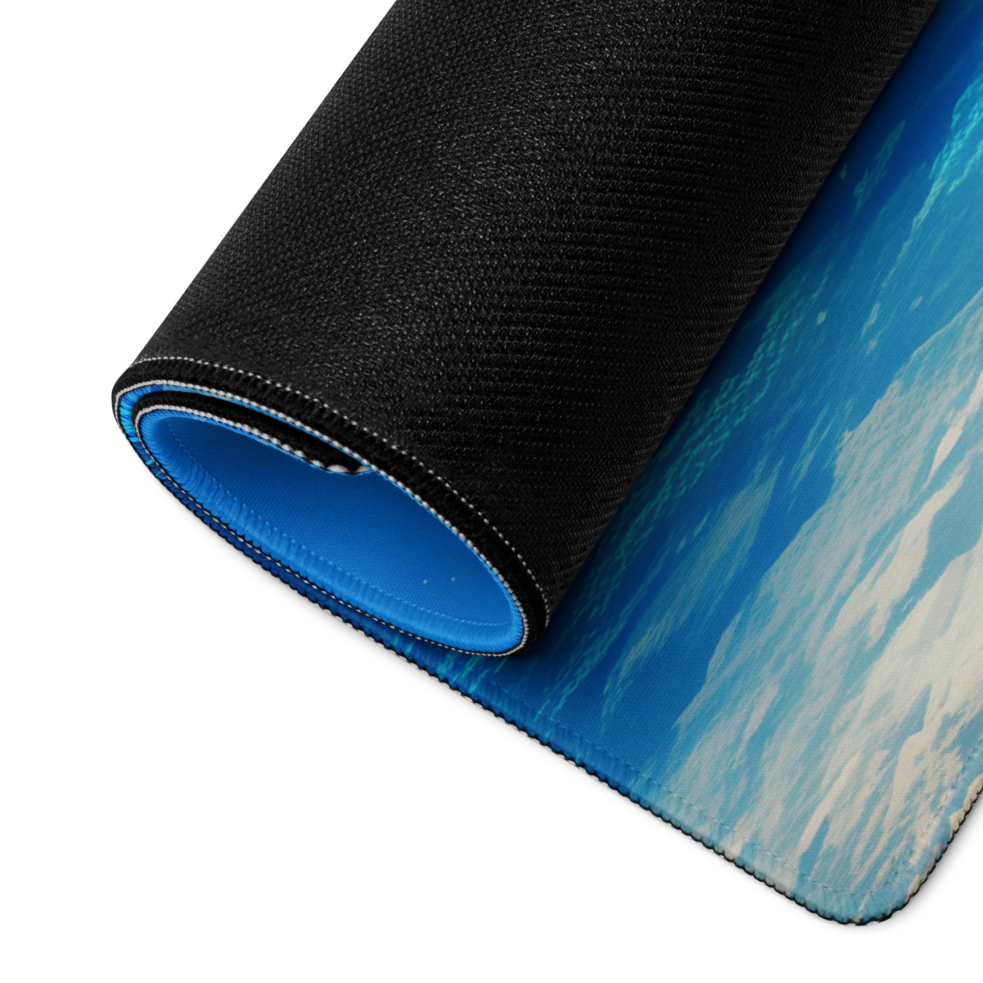 Blue Ocean Sky Gaming Mouse Pad - Gaming Mouse Pad Blue Ocean Desk Modern Calming Mood Coastal Decor Desk Mat Fabric