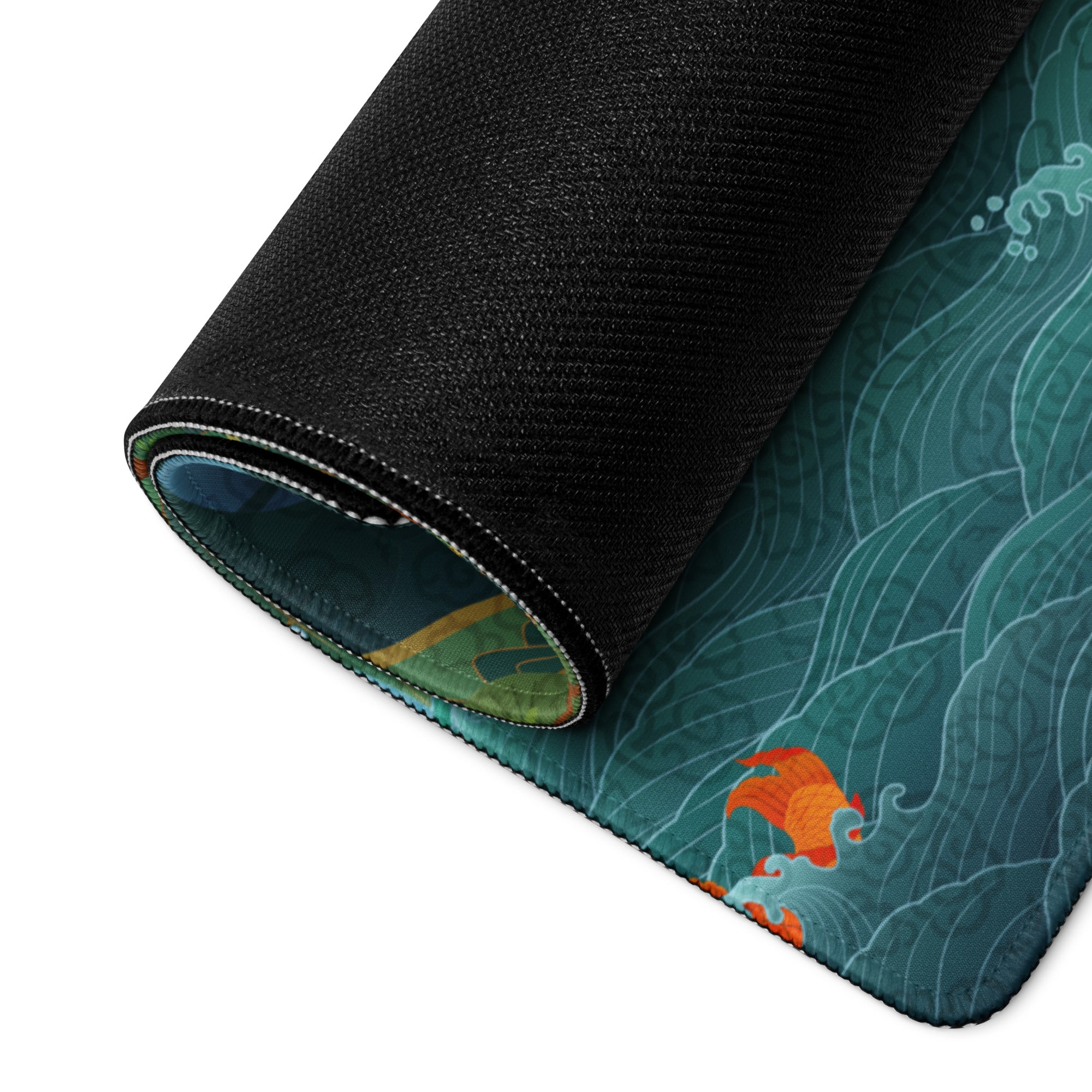 Verdant Mountain Landscape Mouse Pad - Mouse Pad Green Blue Teal Desk Gaming Vibrant Mood Nature Inspired Desk Mat