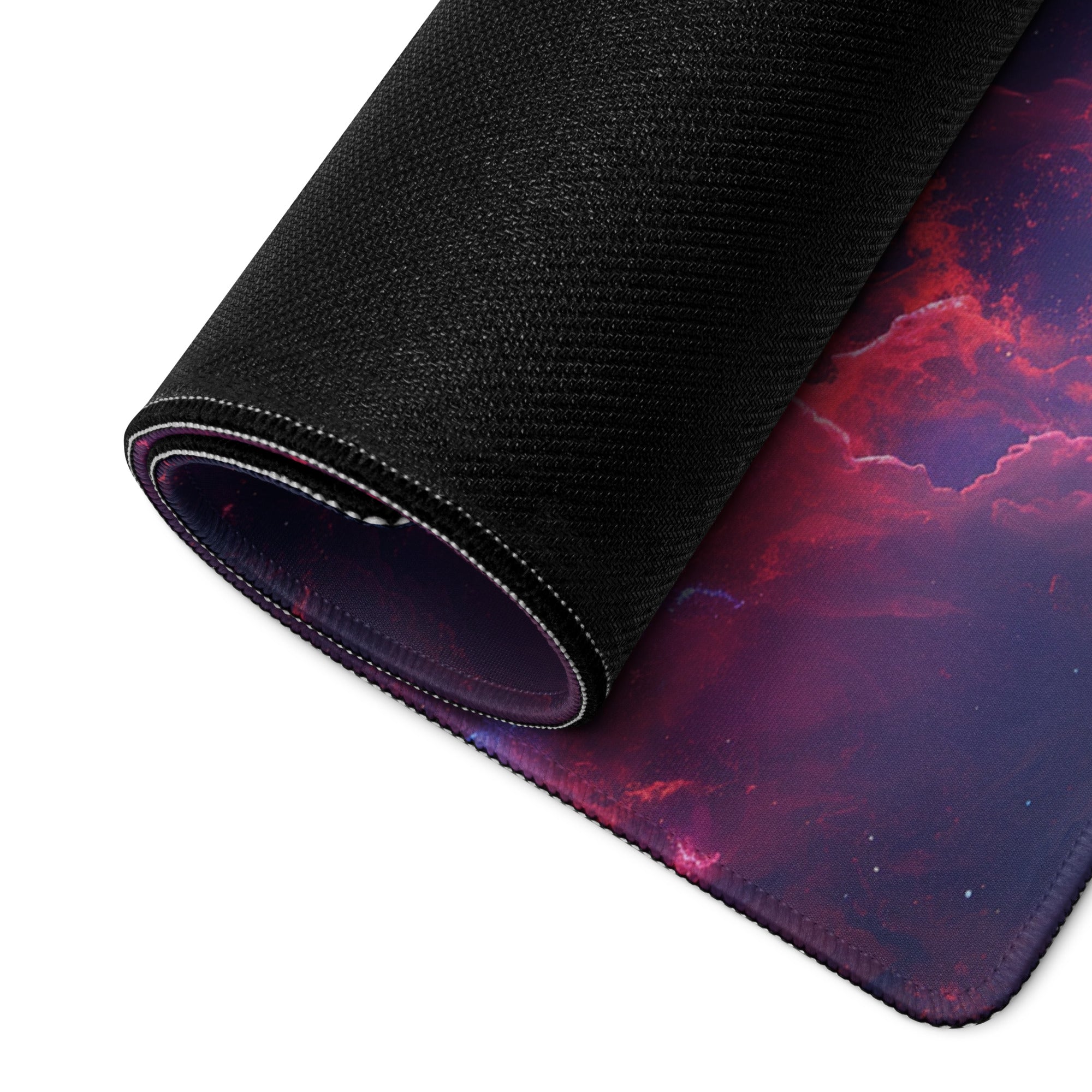 Cosmic Nebula Gaming Mouse Pad - Mouse Pad Purple Pink Blue Desk Nebula - Epic Mood Futuristic Desk Mat Digital Print