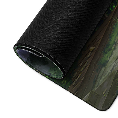 Verdant Jungle Scene Mouse Pad - Mouse Pad Jungle Green Desktop Gaming Art Calm Lush Nature Inspired Jungle Desk Accessory