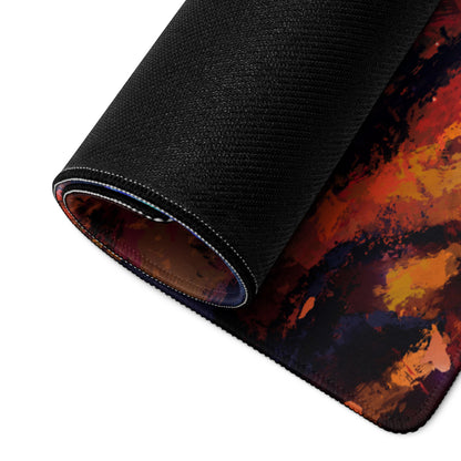 Vibrant Abstract Art Mouse Pad - Mouse Pad Abstract Multicolor For Gaming Desk Vibrant Mood, Contemporary Decor
