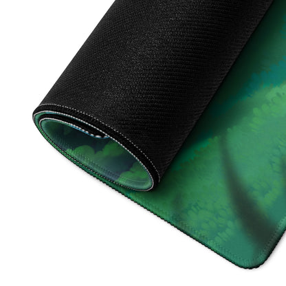 Azure Forest Landscape Mouse Pad - Landscape Mouse Pad Blue Green Desk Nature Calm Mood Minimalist Decor