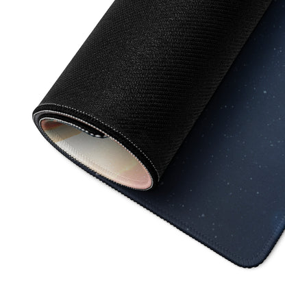 Cosmic Night Gaming Mouse Pad - Gaming Mouse Pad Cosmic Blue Black Desk Modern Immersive Mood Tech Decor Non Slip Printed
