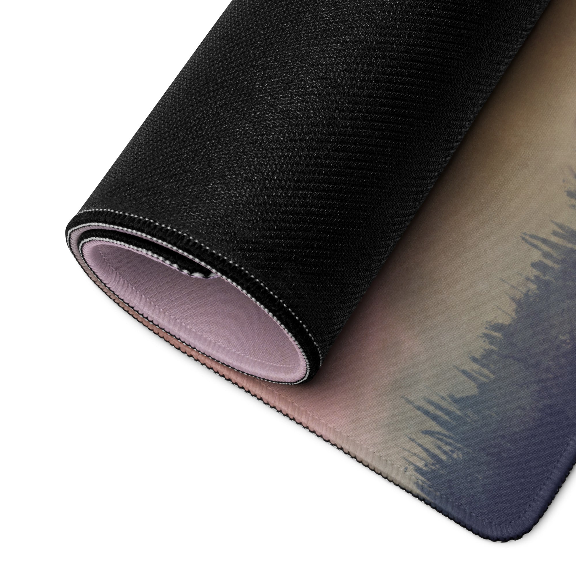 Dreamscape Guitar Tree Mouse Pad - Mouse Pad Large For Gaming Desk Pink Purple Surreal Digital Art Dreamy Mood Decor